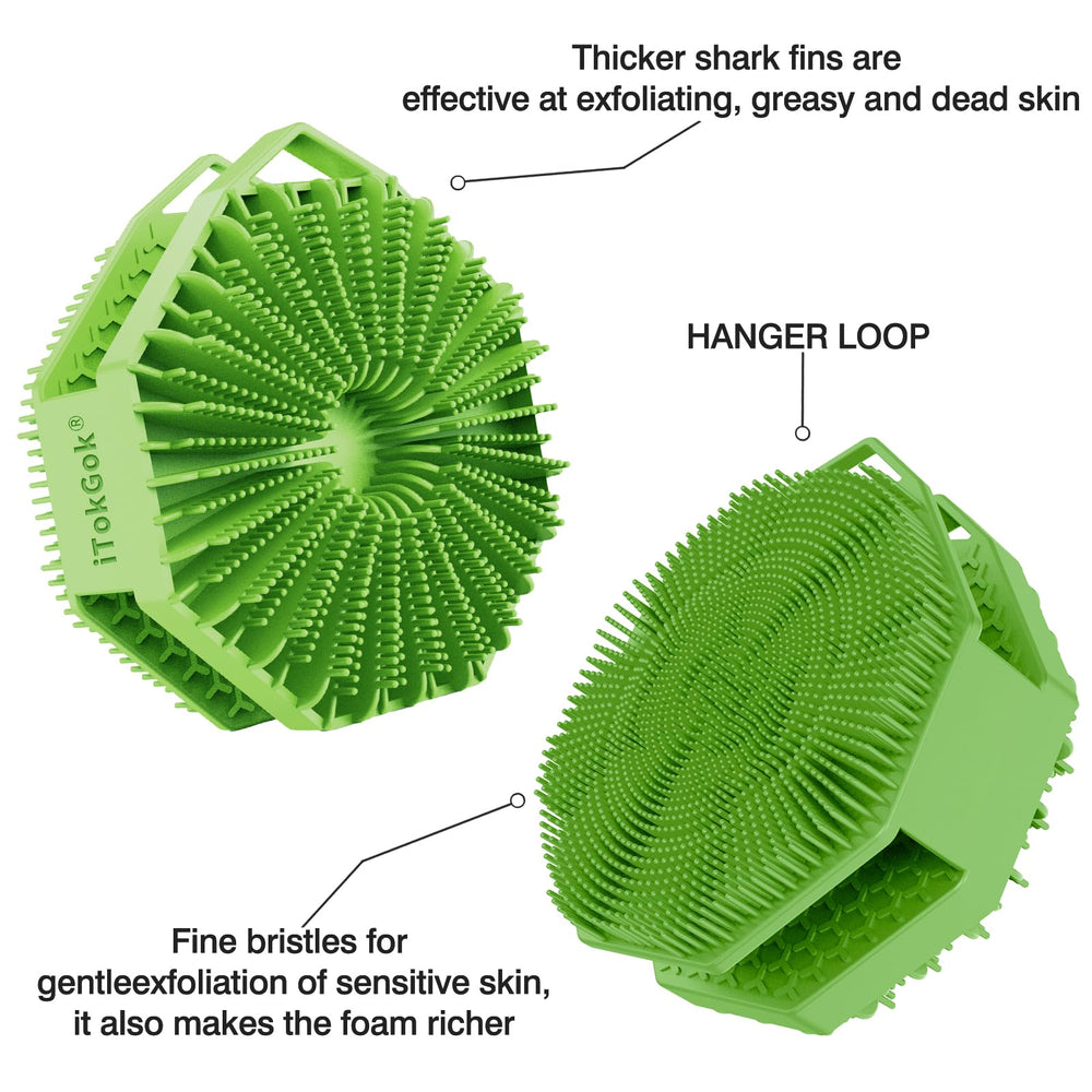 iTokGoK lab-tested silver-infused scrubber efficacy close-up showing high performance
