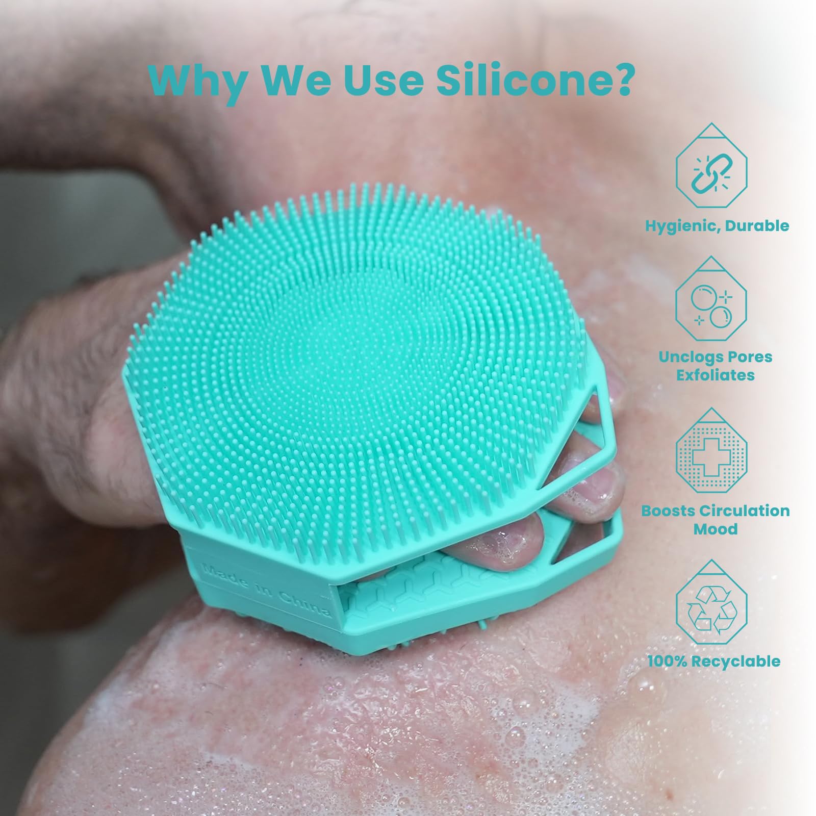 itokgok scrubbing fins closeup demonstrates exfoliation for smoother skin