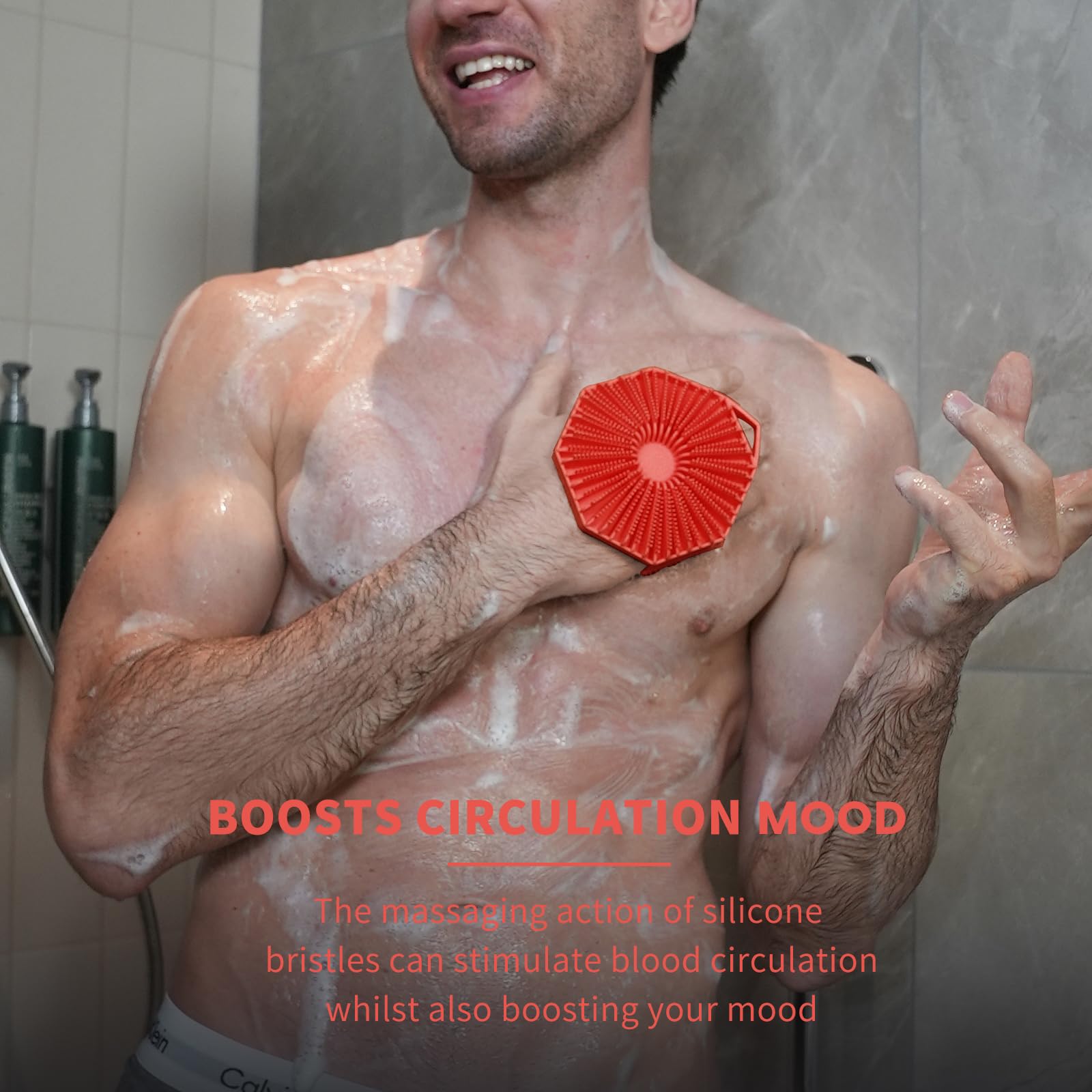iTOKGOK silicone scrubber is durable and easy to clean for daily use