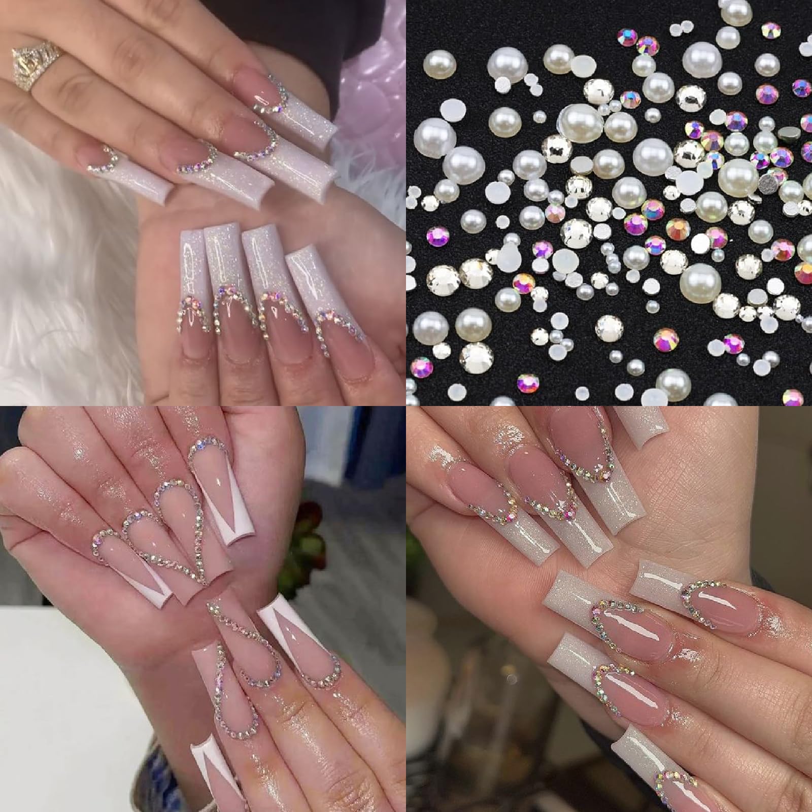 ITPOYOL perlas semicírculas para un acabado lujoso en uñas