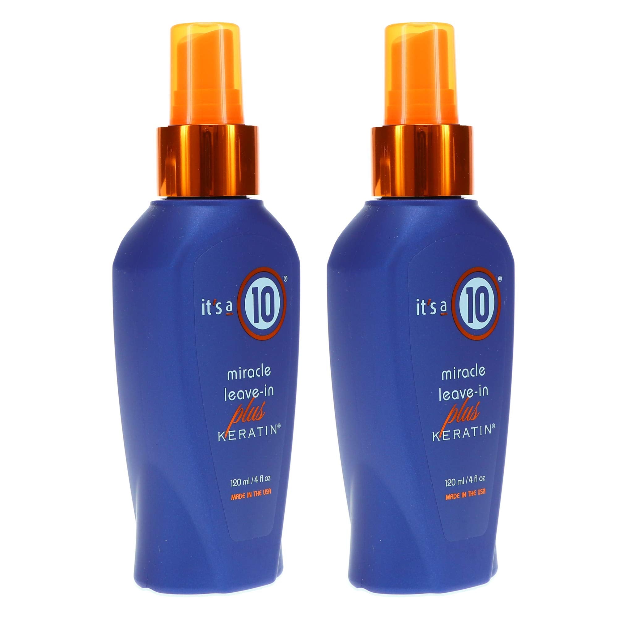 It's a 10 Haircare Miracle Leave-In Keratin Spray on wet hair for protective styling