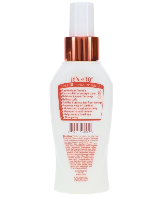 Its a 10 Coily Miracle Leave-In hair glow after use with shine and manageability