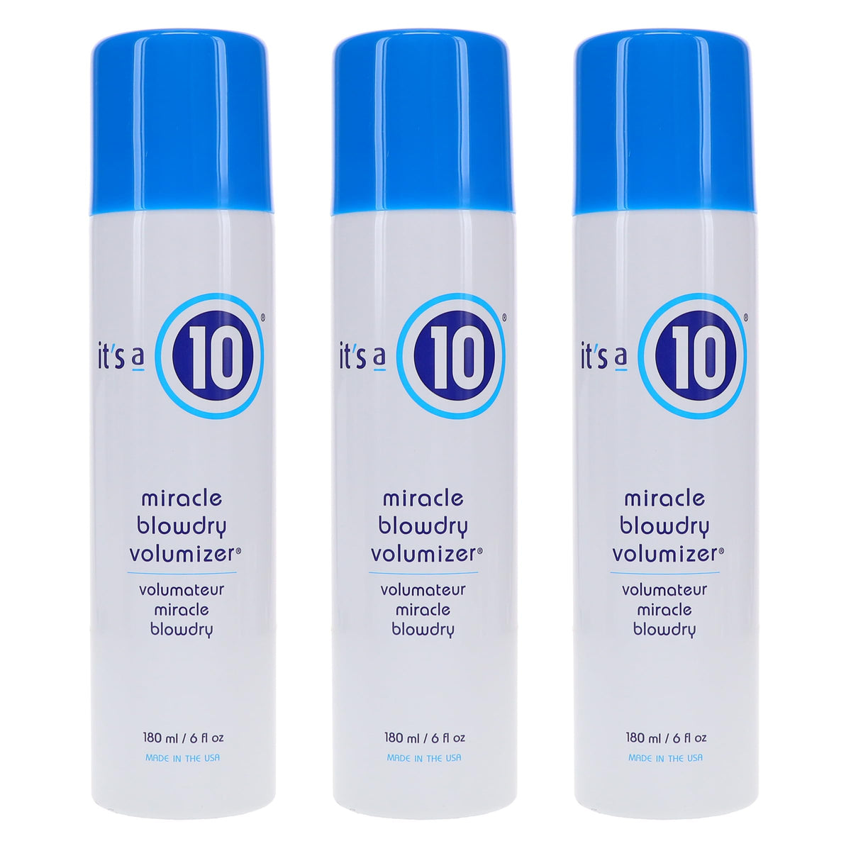 It's a 10 Haircare Miracle Blowdry Volumizer bottle for lightweight lift and voluminous blowouts.