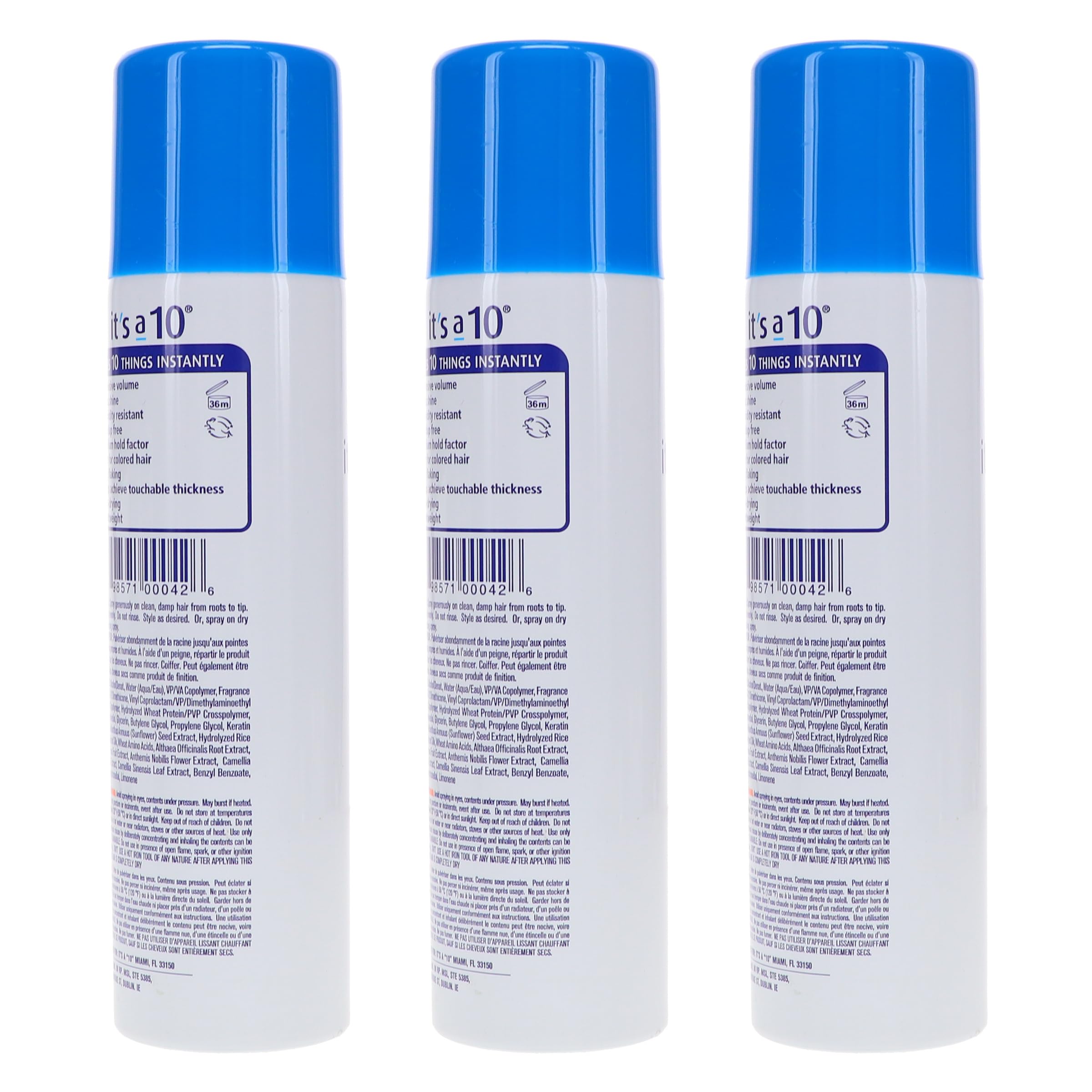It's a 10 Haircare Miracle Blowdry Volumizer volumizing-finish creates lasting bounce.