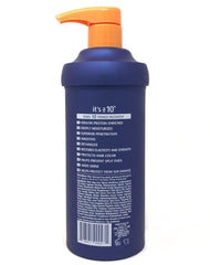 It's a 10 Miracle Deep Conditioner Plus Keratin being applied promotes deep hydration for dry or damaged hair