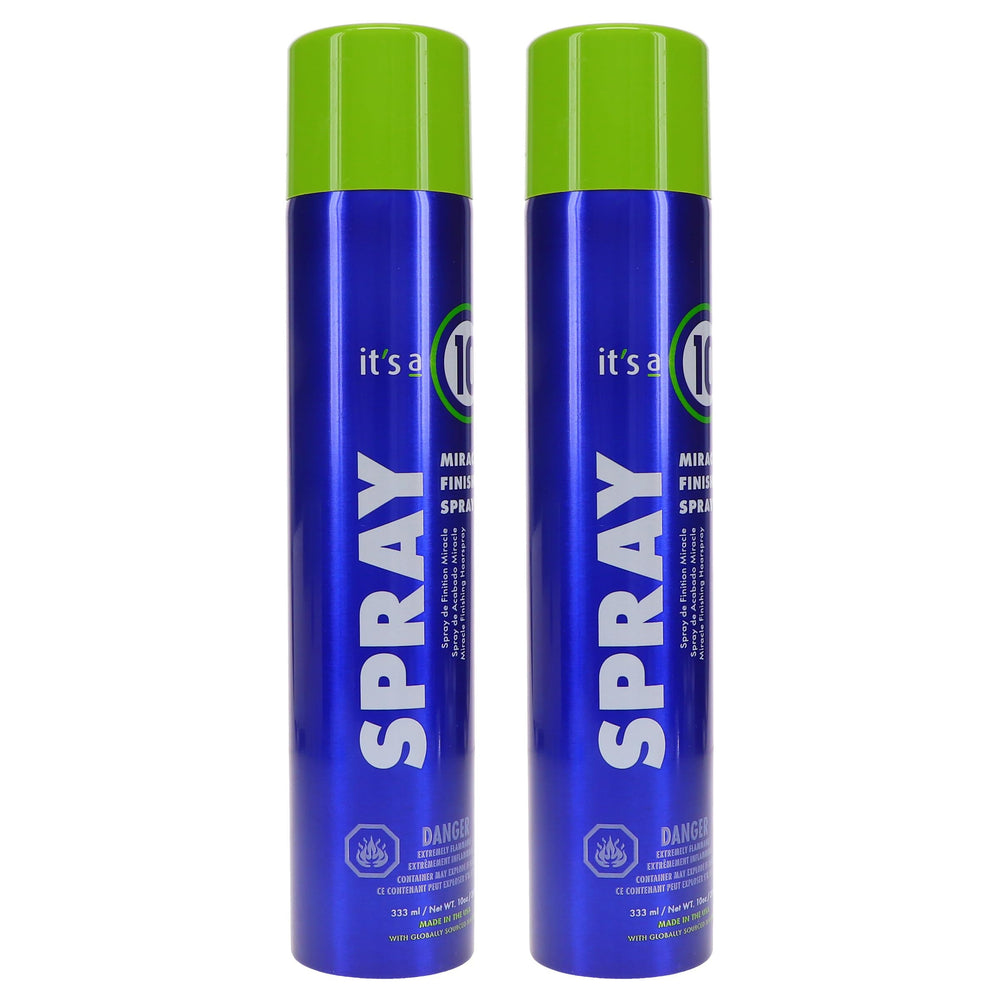 It's a 10 Haircare Miracle Finishing Spray for dry hair application, smooths and tames.
