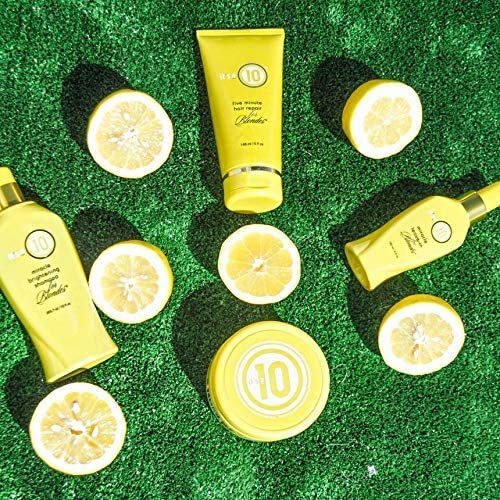 It's a 10 Miracle Leave-In for Blondes smooth hair after use for easy styling.
