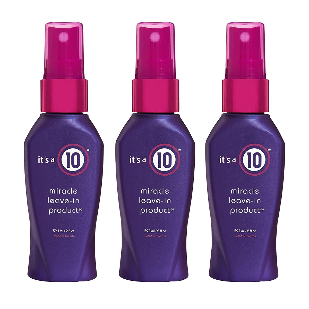 It's a 10 Miracle Leave-In bottle shows shine and frizz control for daily styling