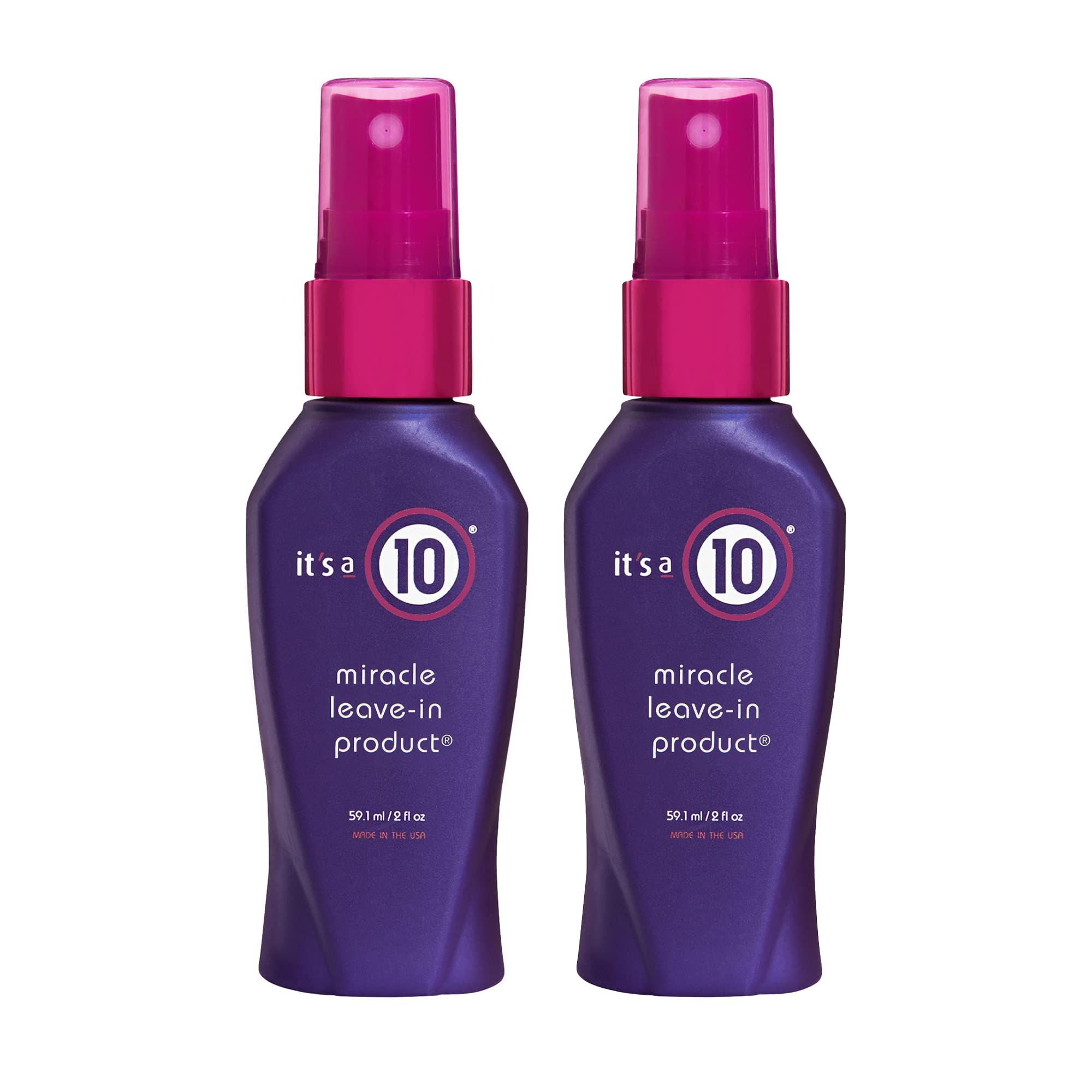 It's a 10 Miracle Leave-In bottle front view for detangling and shine.