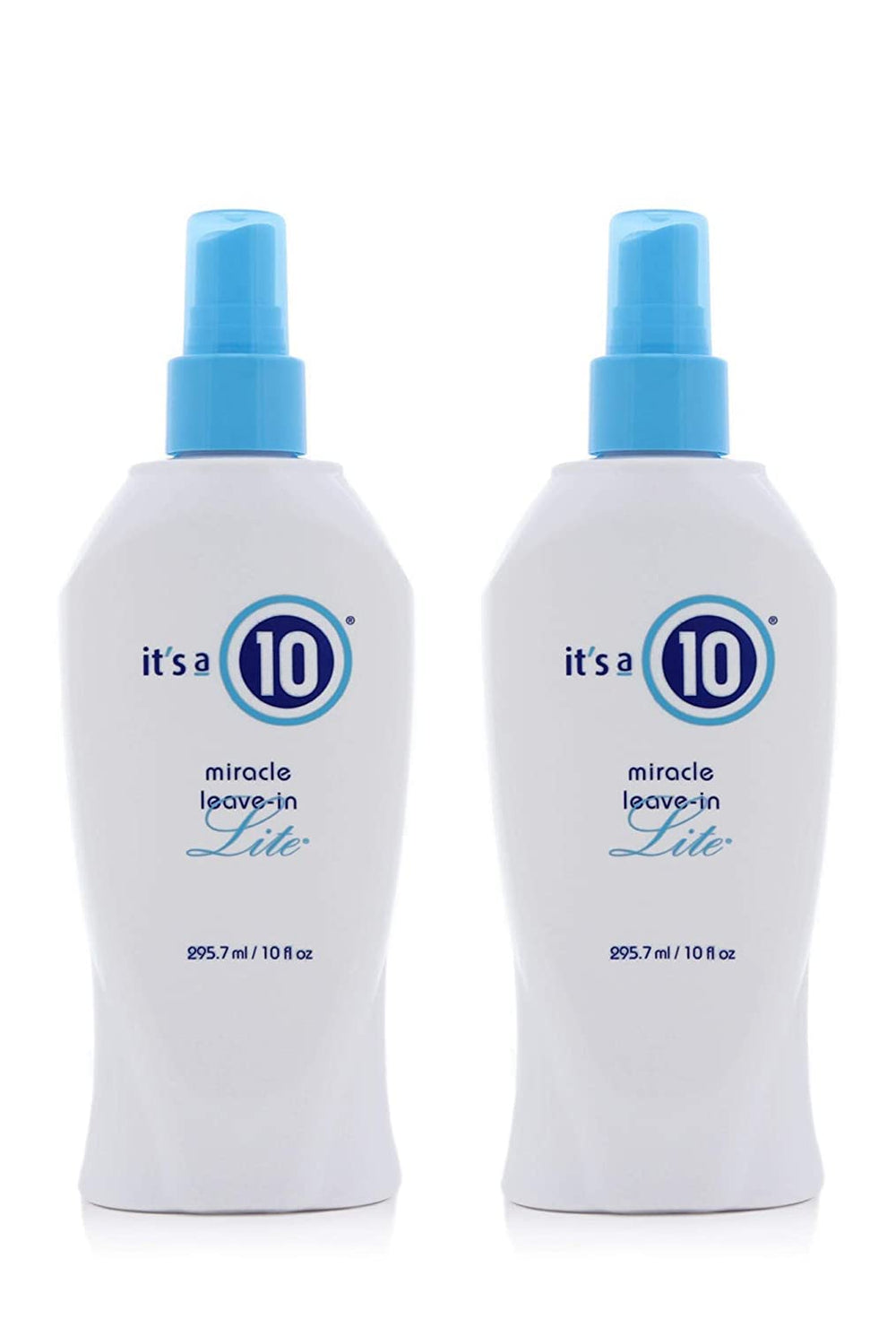 It's a 10 Haircare Miracle Leave-In Lite bottle pour for detangling and frizz control