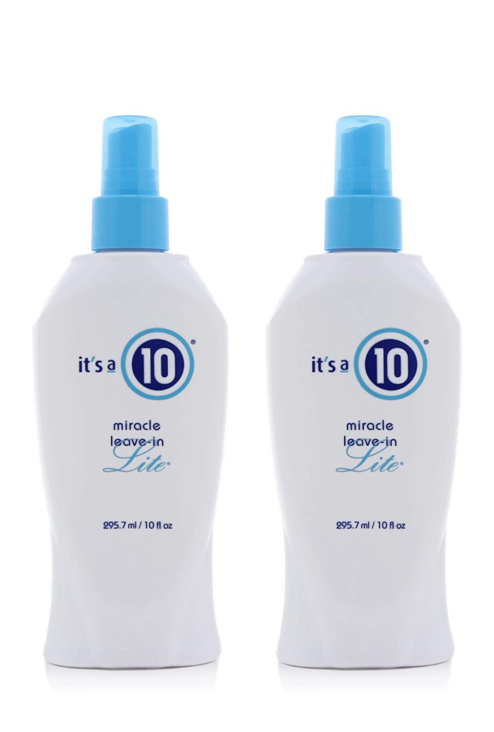 It's a 10 Haircare Miracle Leave-In Lite bottle pour for detangling and frizz control