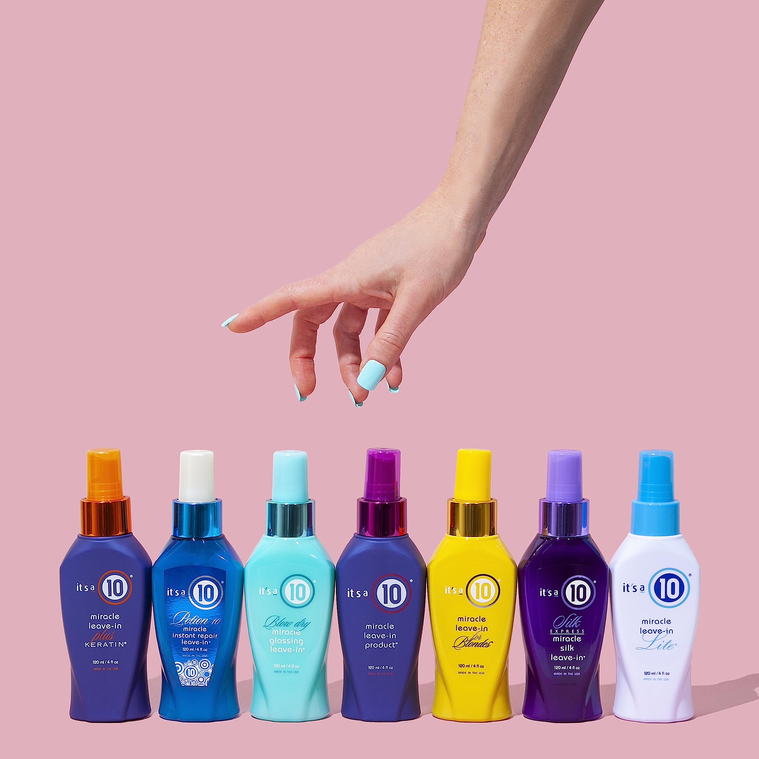 It's a 10 Haircare Miracle Moisture Shampoo color-safe formula guarding against humidity.