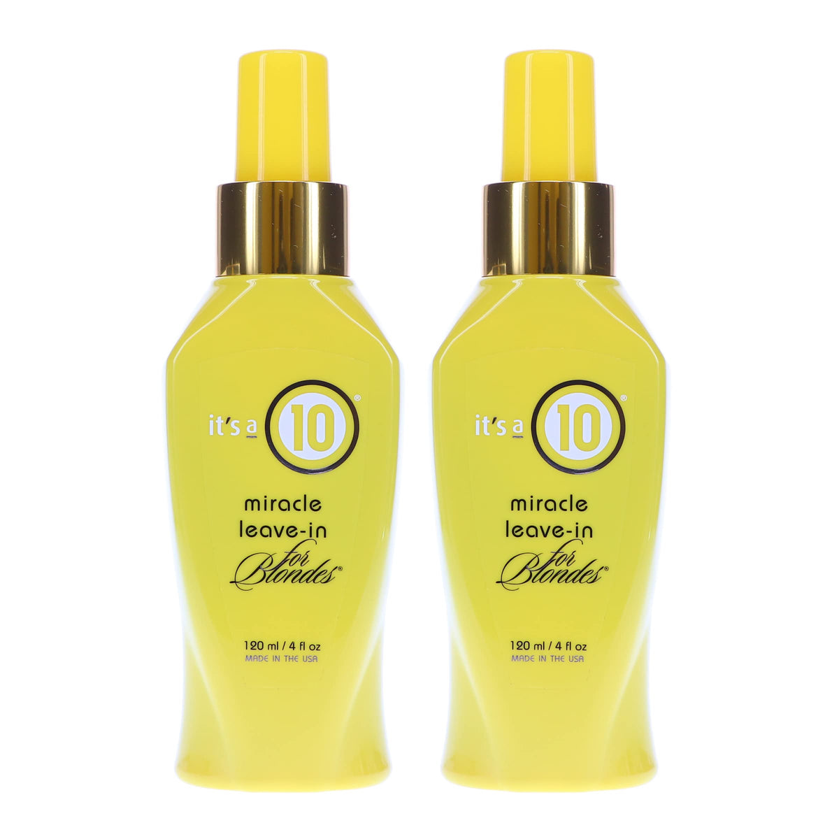 Its A 10 Miracle Blonde Leave-In bottle boosts shine for blondes