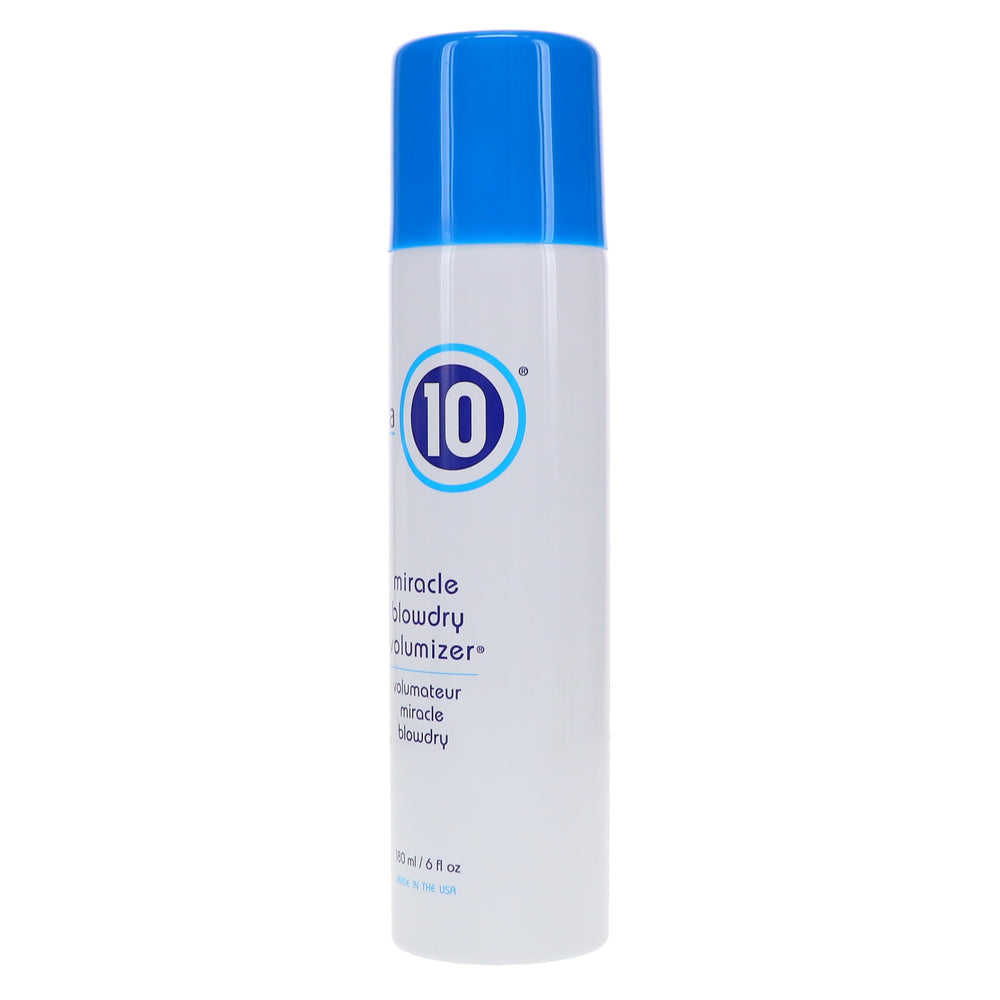 It's A 10 Miracle Blowdry Volumizer root-boost spray highlights fuller roots.