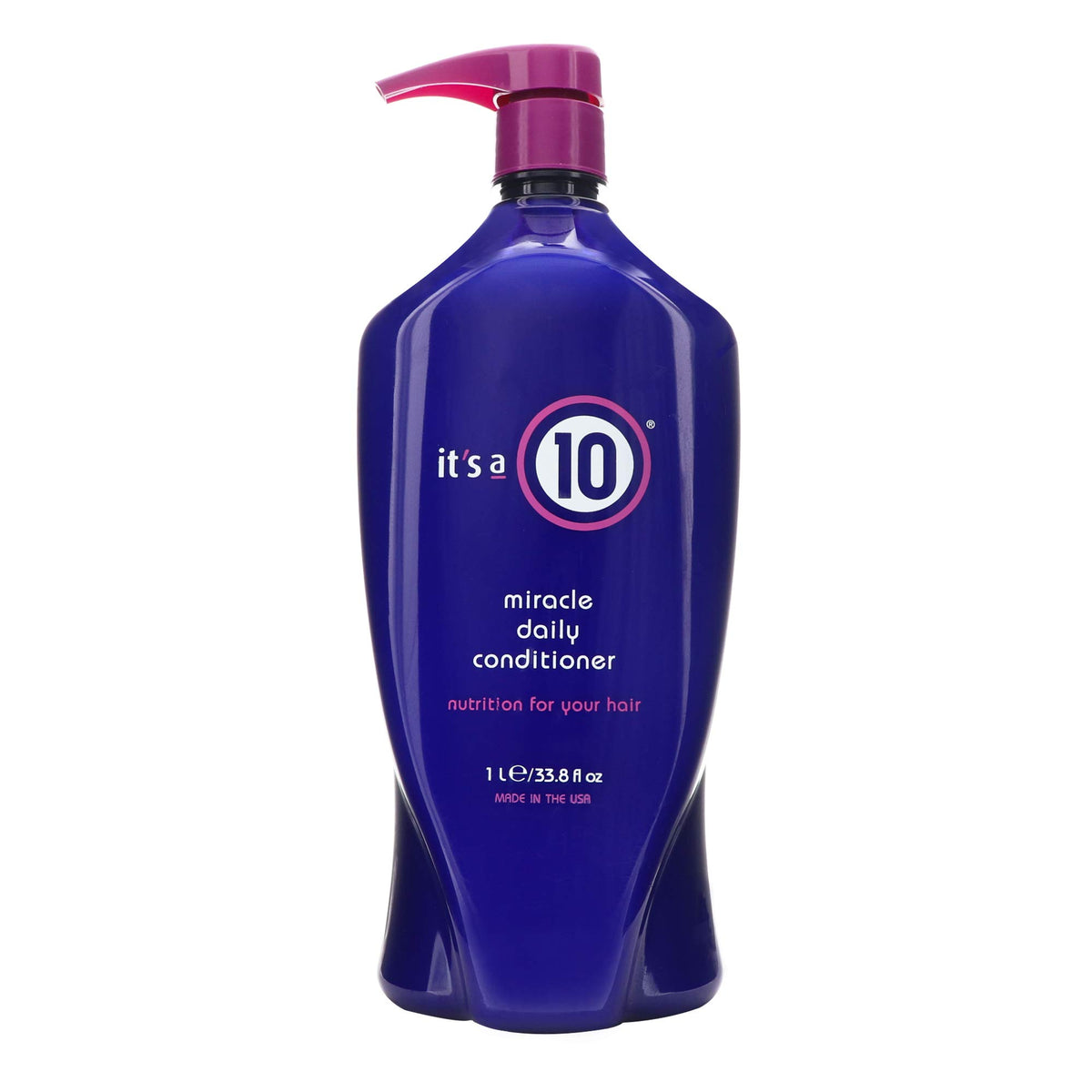 It's a 10 Miracle Daily Conditioner bottle pour highlights fast moisture delivery for dry hair