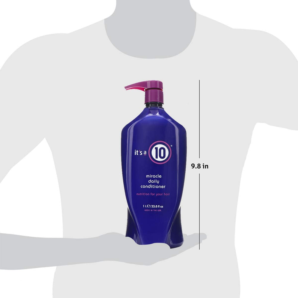 It's a 10 Miracle Daily Conditioner hair application demonstrates smooth detangling and silkier strands