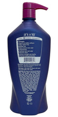 It's A 10 Miracle Daily Conditioner label close-up highlights vitamin C for antioxidant protection.