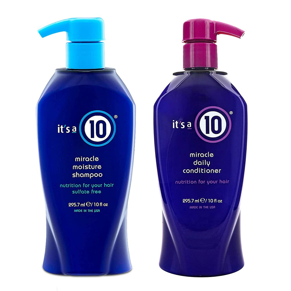 It's a 10 Miracle Daily Shampoo bottle for daily cleansing and natural body.