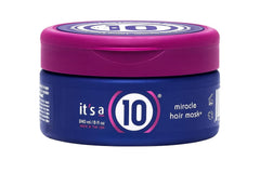 It's a 10 Miracle Hair Mask jar closeup for deep conditioning and shine.