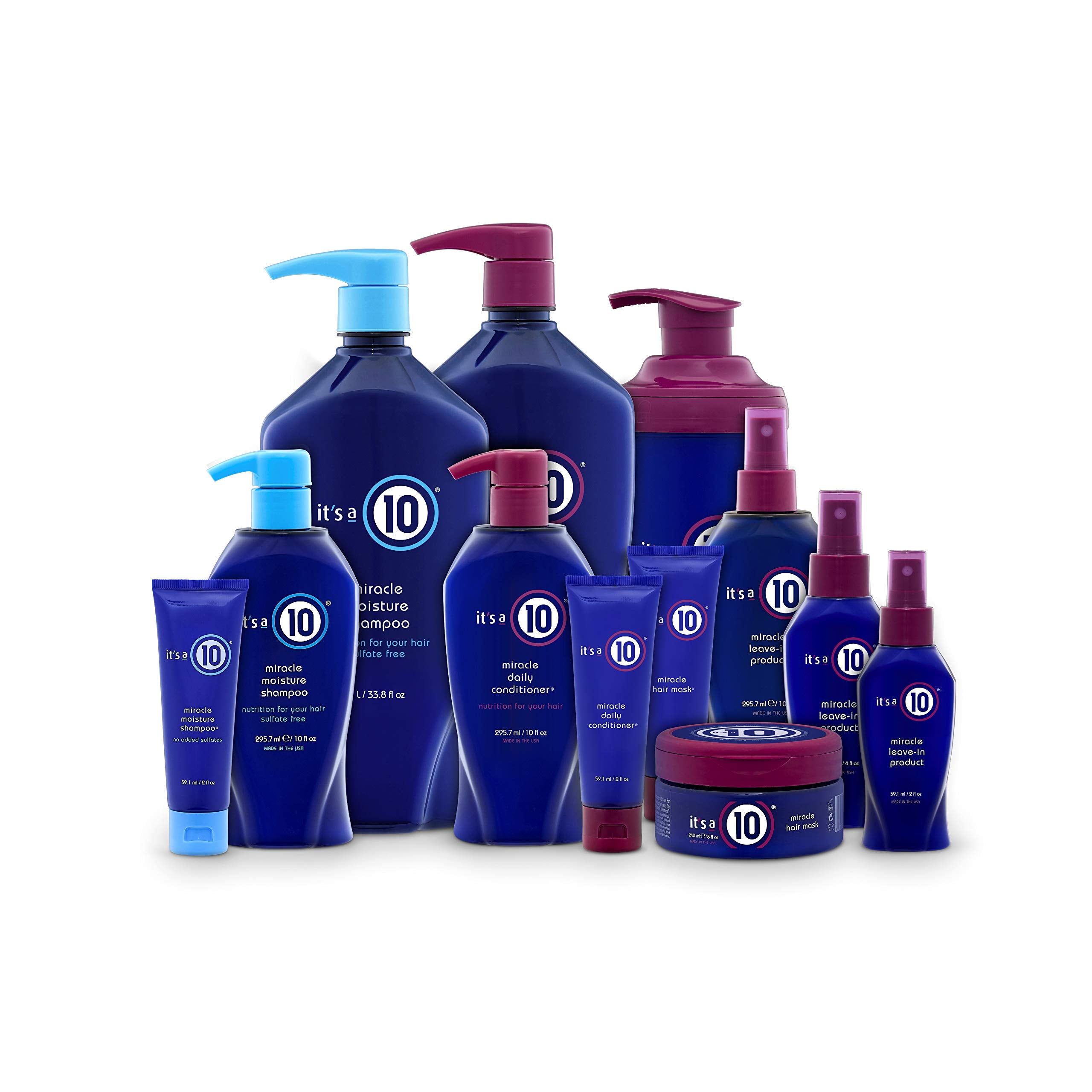 It's A 10 Miracle Moisture Conditioner being applied to hair for moisture restoration