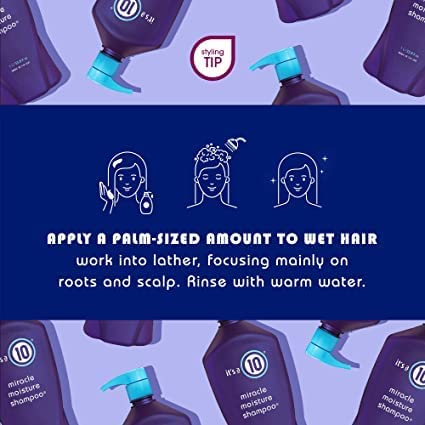 It's A 10 Miracle Moisture Shampoo color vibrancy on swatches demonstrates lasting brilliance.