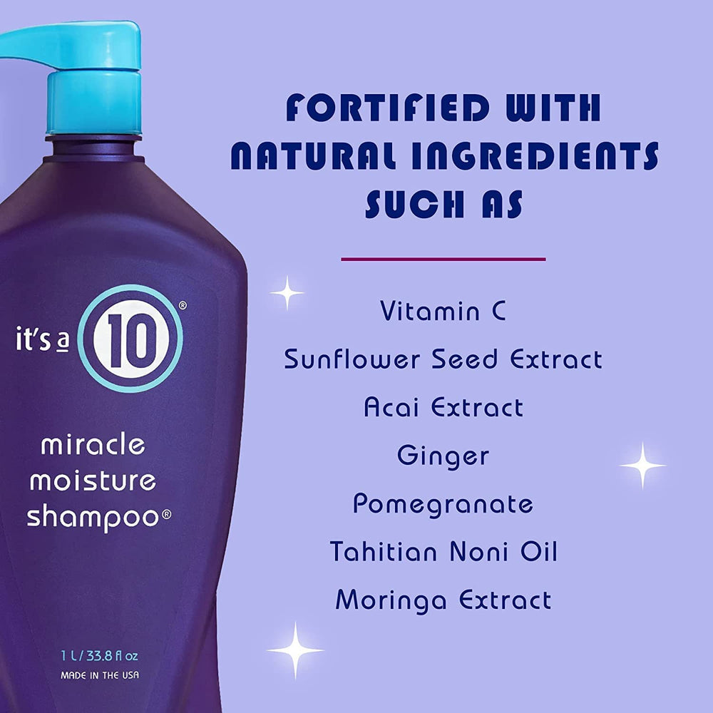 It's A 10 Miracle Moisture Shampoo lather reveals creamy texture for detangling ease.