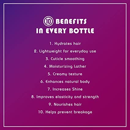 It's A 10 Miracle Moisture Shampoo softens and smooths for shiny, manageable hair.