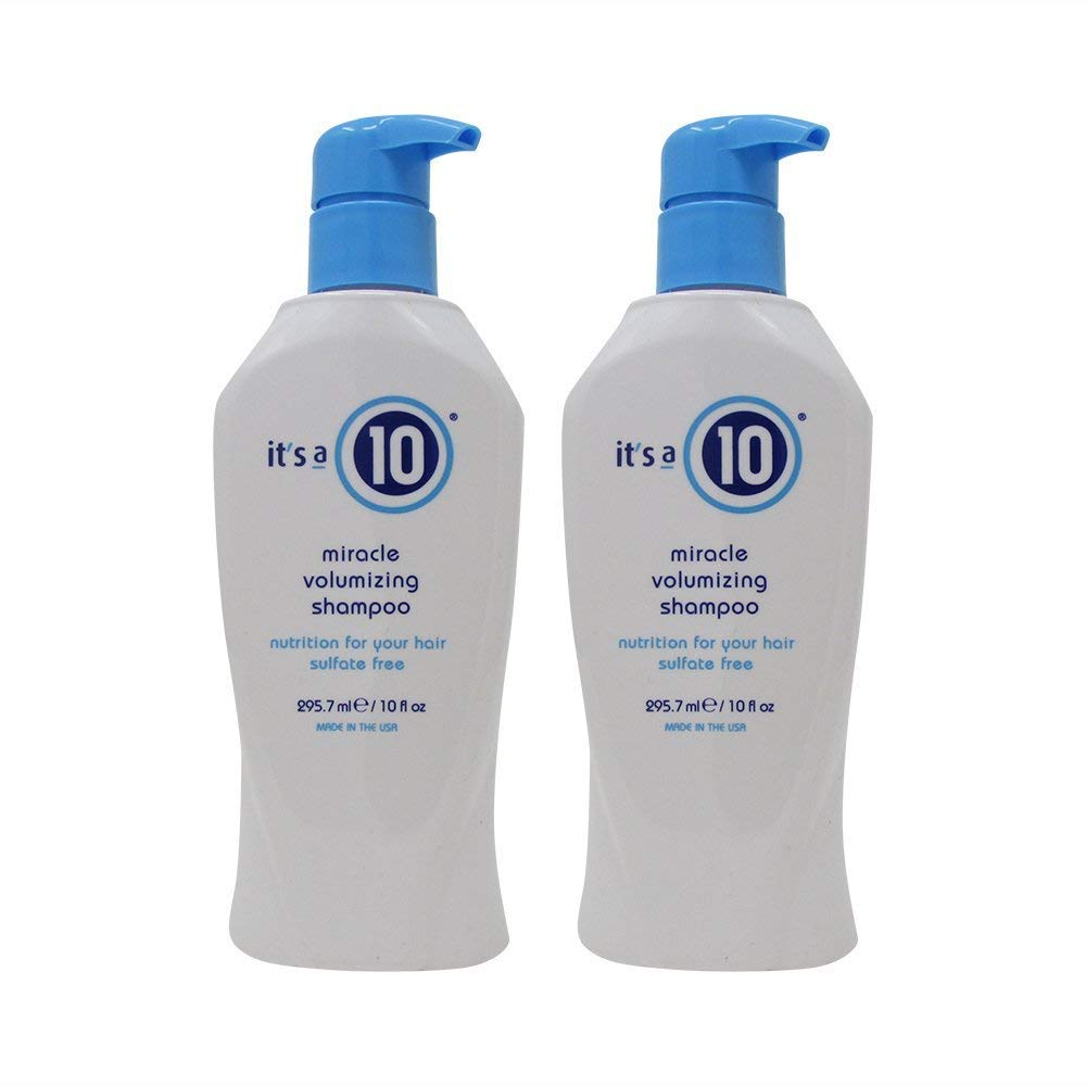 it's a 10 Miracle Volumizing Shampoo bottle provides lightweight body