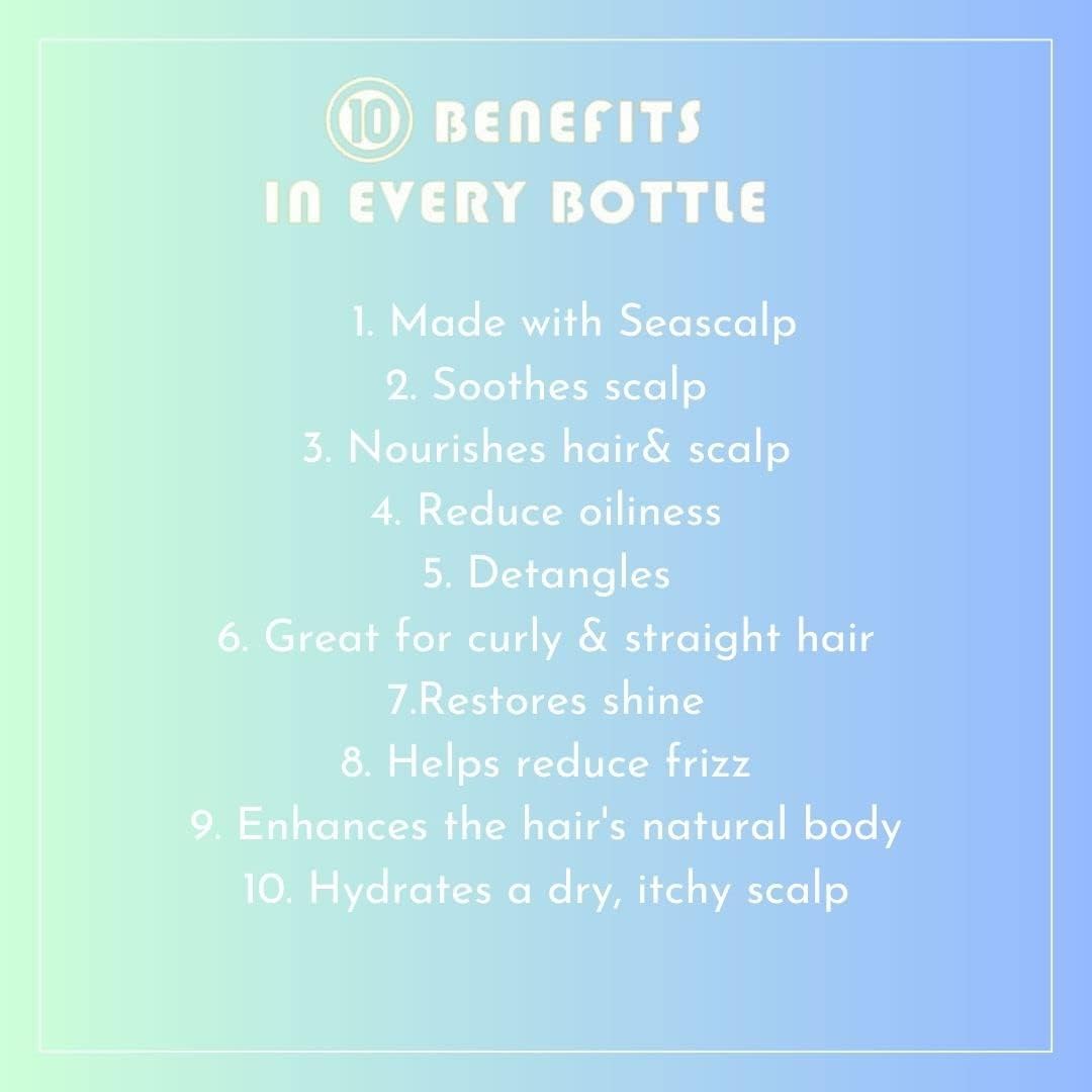 It's a 10 Scalp Restore Miracle Calming Spray application-angle emphasizes calm and skin balance