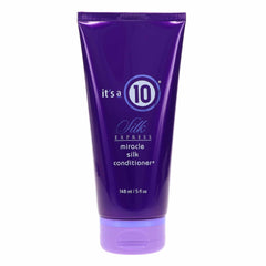 It's A 10 Silk Express Miracle Silk Conditioner bottle delivering silky, easy-to-tangle hair.