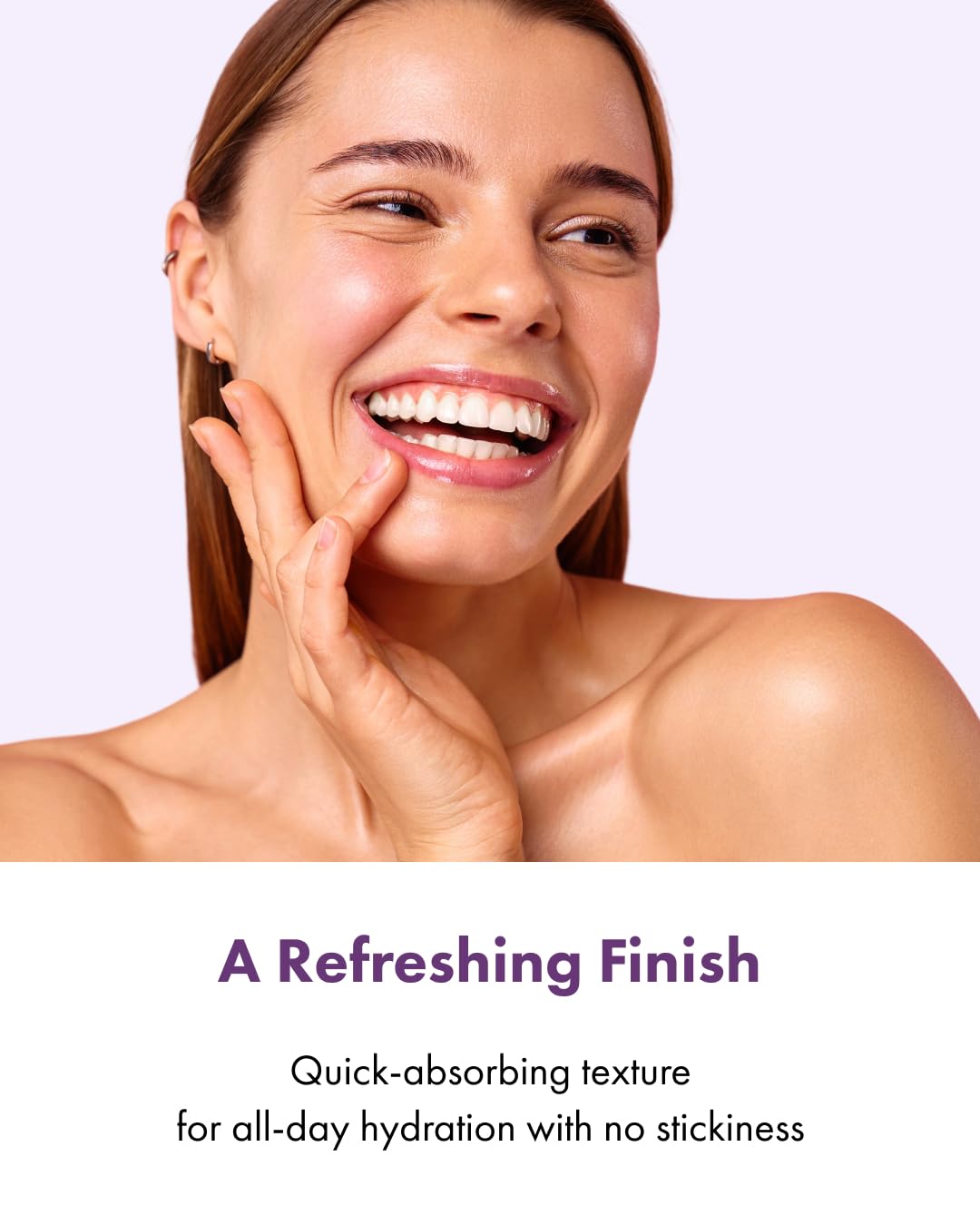 Its Skin Serum on clean skin illustrating gentle formula suitable for sensitive skin