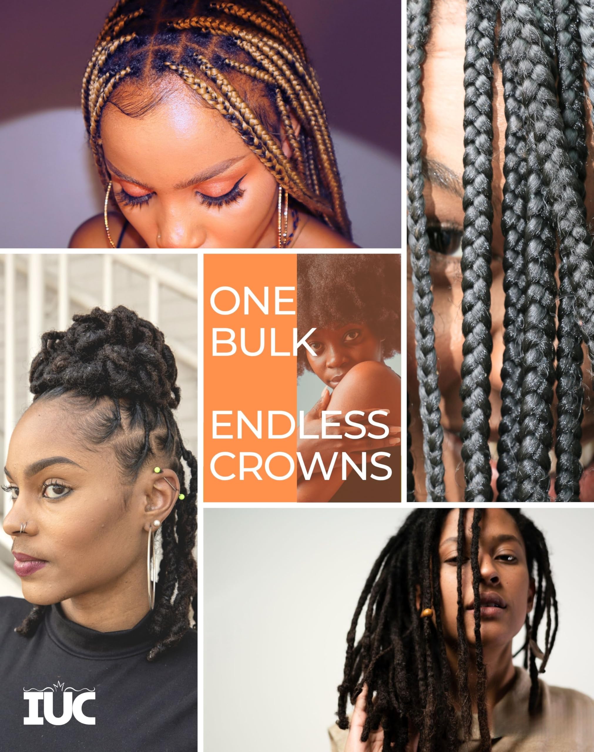IUC Afro Kinkys bulk kid-friendly use for gentle protective styles