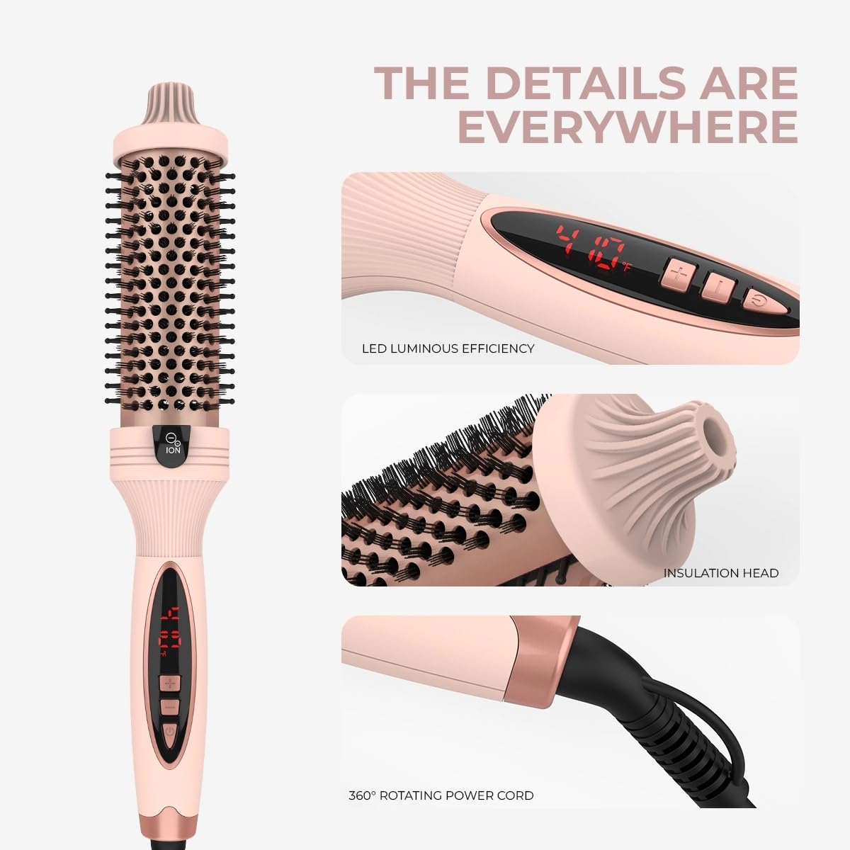 IUIBeauty Thermal Brush at-home blowout scenario delivering polished results