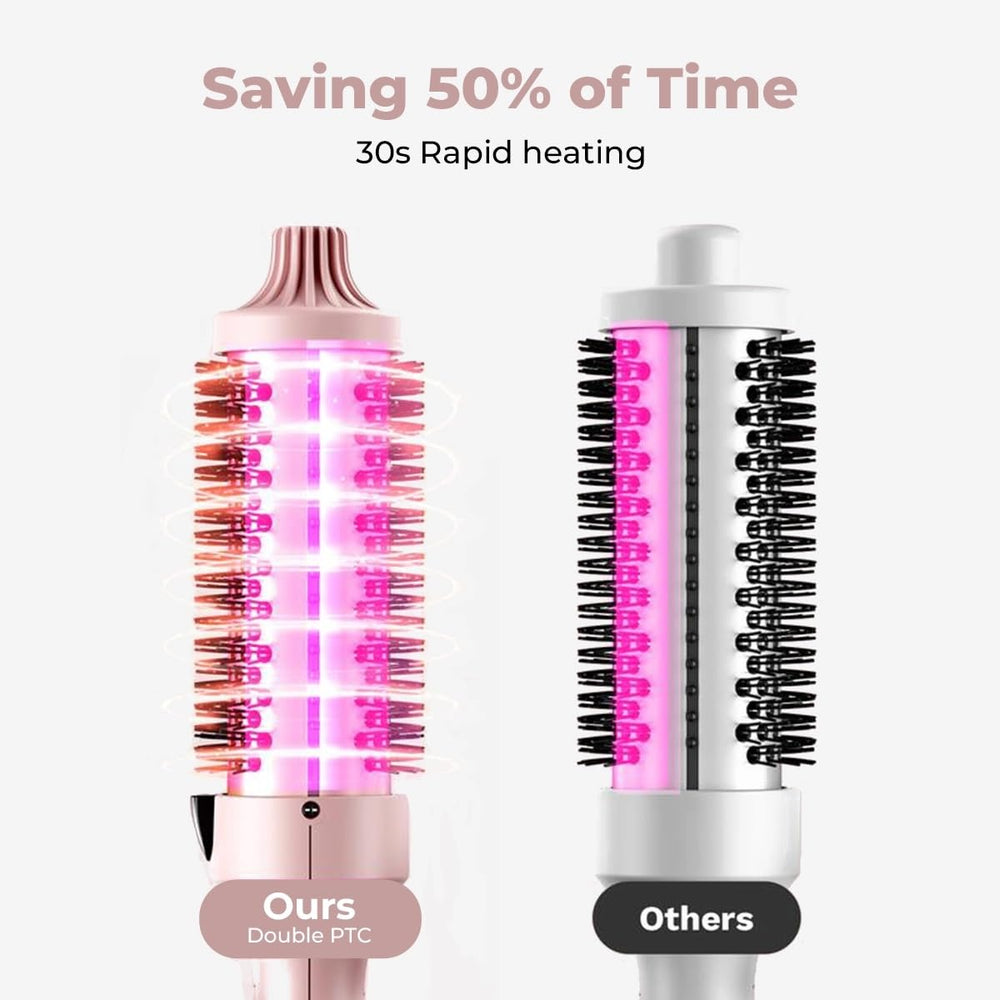 IUIBeauty Thermal Brush curl look demonstrating versatile waves and defined curls
