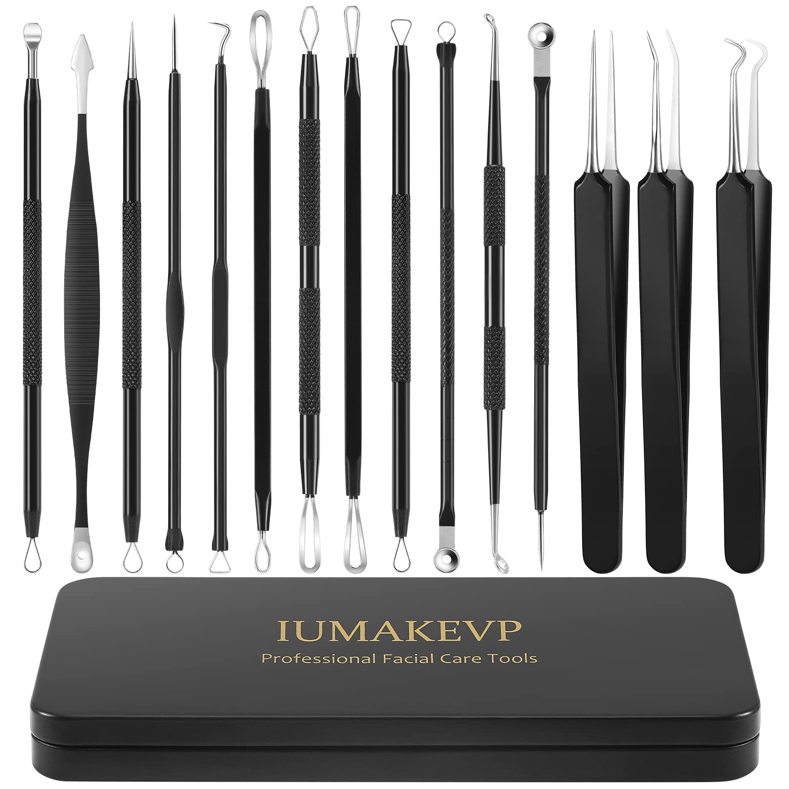 IUMAKEVP skin-care routine tools arranged for daily use and hygiene