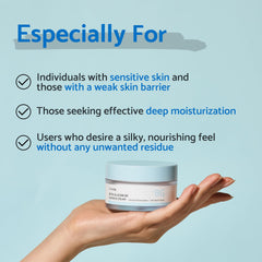 IUNIK Beta-Glucan cream during morning routine enhances quick absorption and comfort.