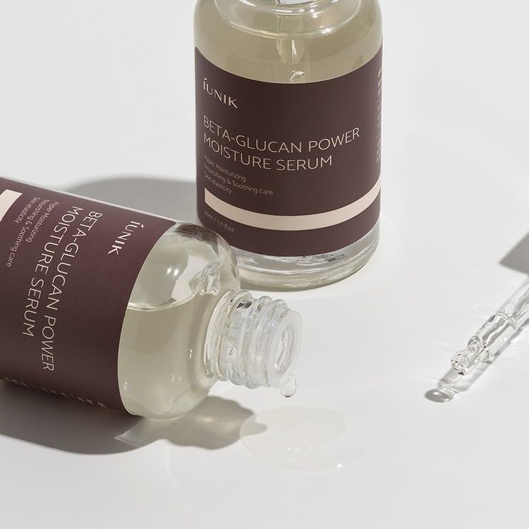 IUNIK Beta-Glucan Power Deep Moisture Serum ingredients feature mushroom-yeast extracts for moisture boost