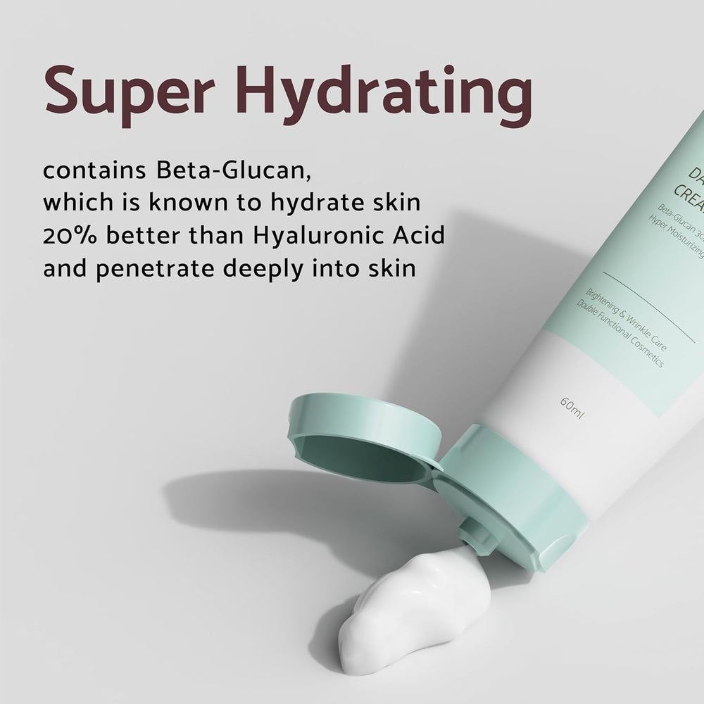 IUNIK Beta-Glucan texture swirl highlights lightweight, non-sticky texture ideal for sensitive skin.