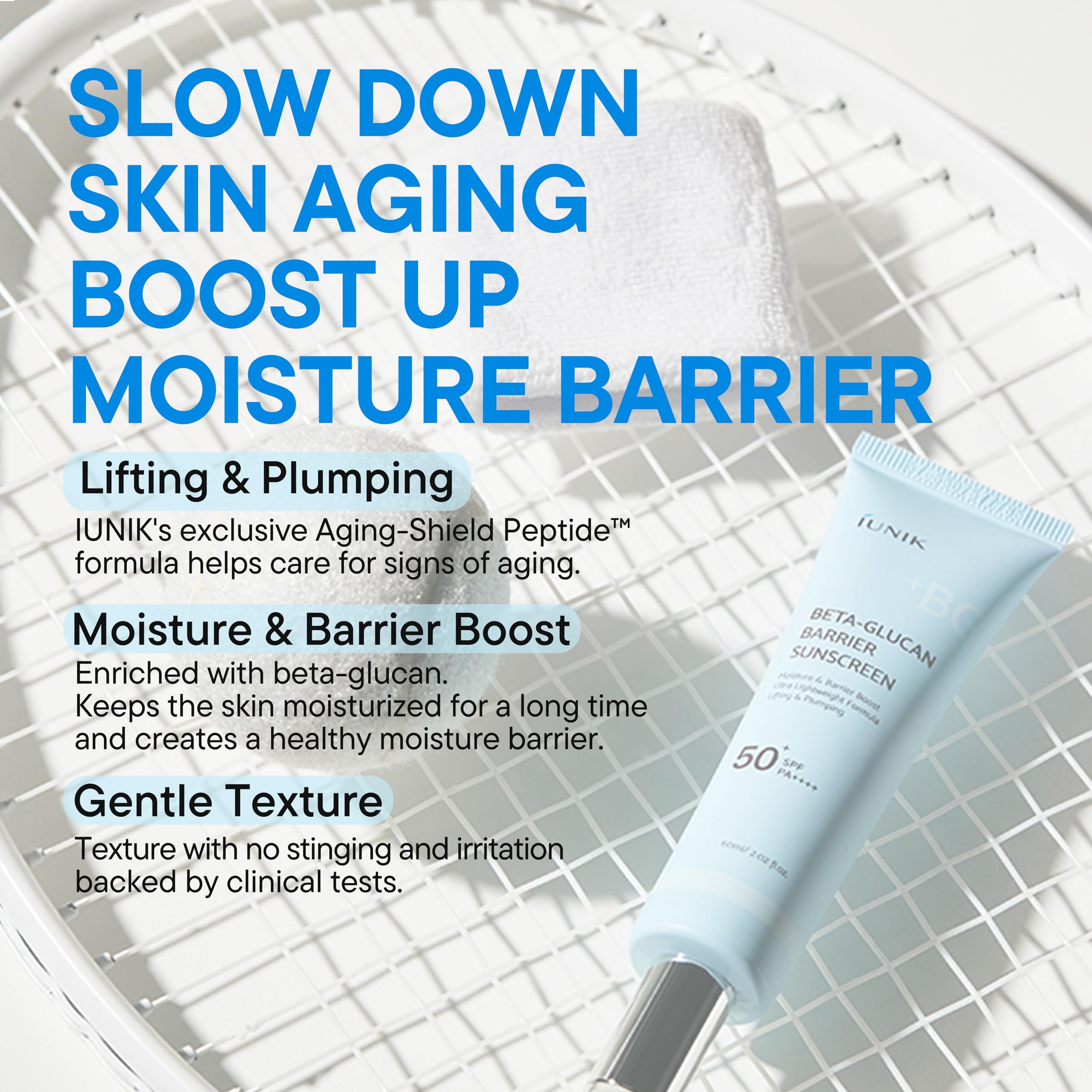 IUNIK Beta-Glucan Water Barrier matte finish delivers invisible protection under makeup