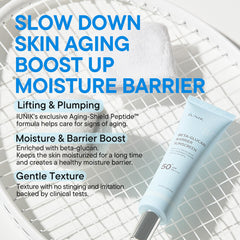 IUNIK Beta-Glucan Water Barrier matte finish delivers invisible protection under makeup