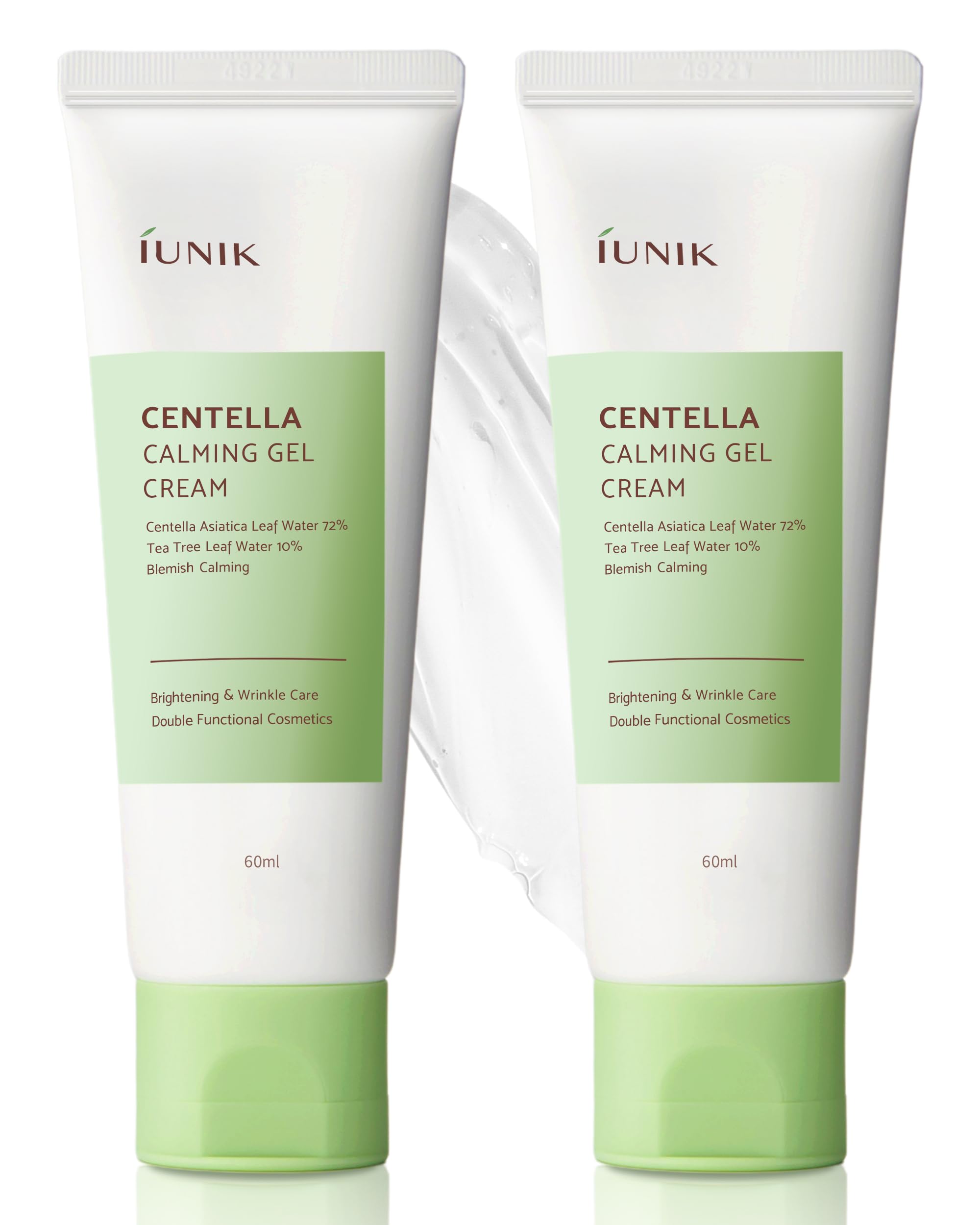 IUNIK Centella 70% Calming Gel Cream bottle delivering soothing hydration.