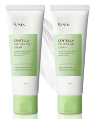 IUNIK Centella 70% Calming Gel Cream bottle delivering soothing hydration.