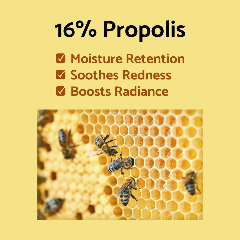 iUNIK Propolis Vitamin Glow Sleeping Mask jar closeup shows rich texture for hydration.