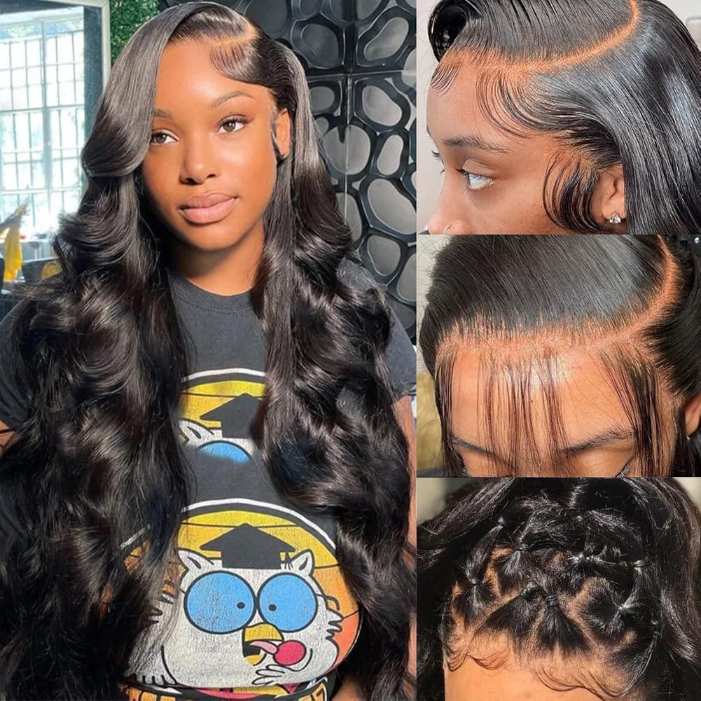 IUPin 250 density lace-front wig closeup for full natural hairline.
