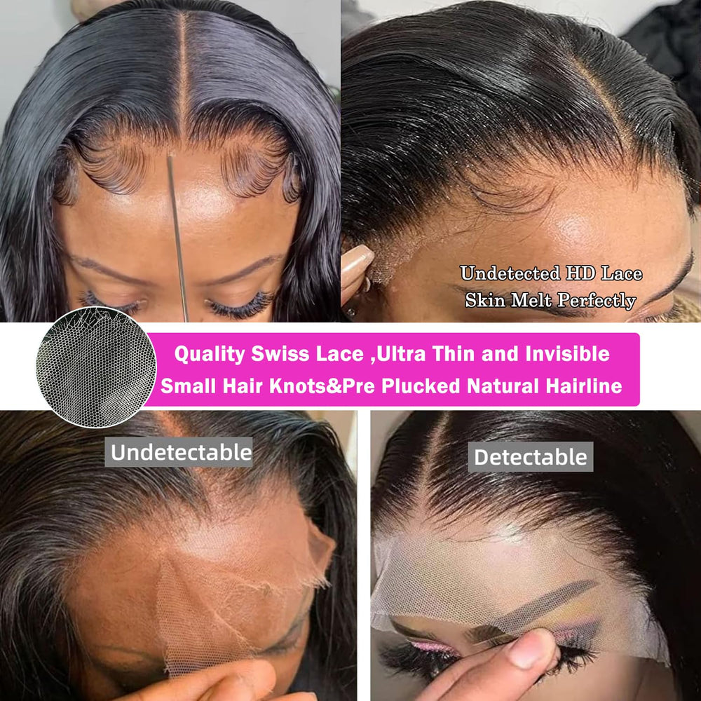 IUPin pre-plucked natural hairline with baby hair for effortless styling.