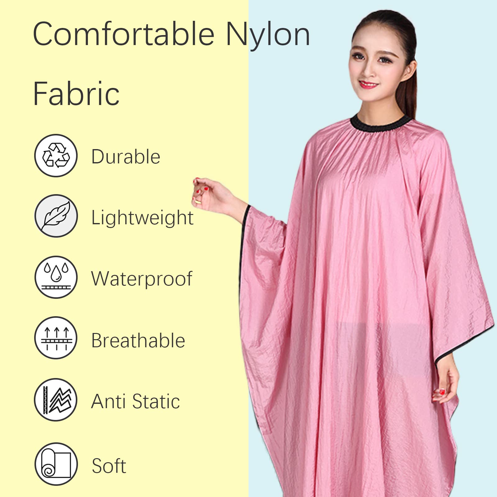 Iusmnur barber cape breathable nylon fabric for comfortable salon sessions