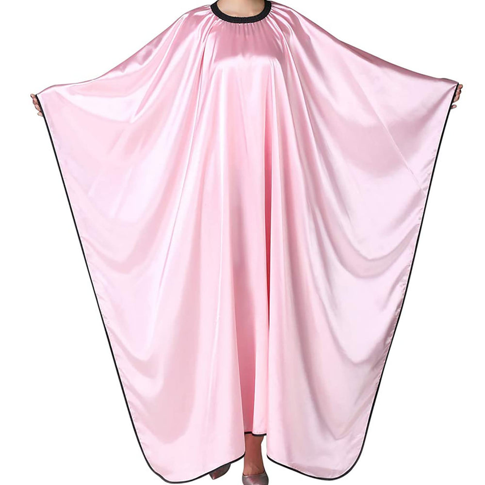 Iusmnur barber cape full-coverage pink 55x63 inches protects clothing during haircuts