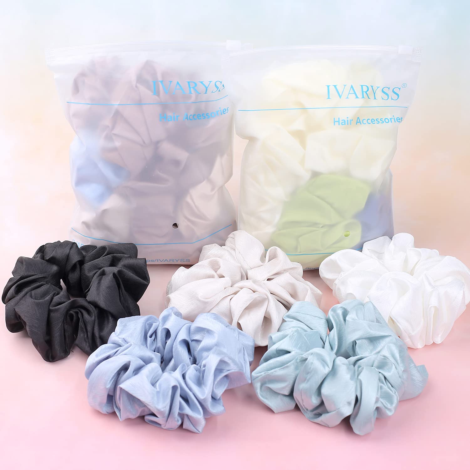 IVARYSS big-scrunchies gift-pack display for sharing