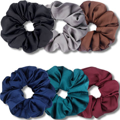 IVARYSS big scrunchies for thick hair xl 6in multi-pack secure gentle hold