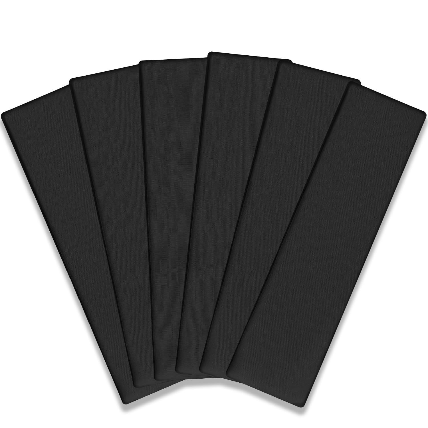 IVARYSS cinta de pelo negra, seis-pack, agarre seguro durante entrenamientos